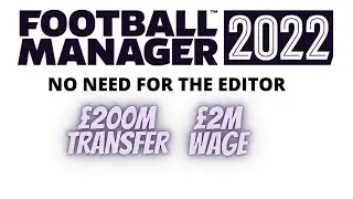 Football Manager 2022: No need for the editor now.