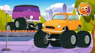 Awesome Monster Trucks for kids – Learn colors