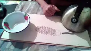 Приспособление для изготовления рыболовных сеток.Лайфхак.