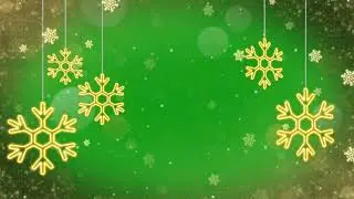 Snow flakes hanging effect | Green Screen Library