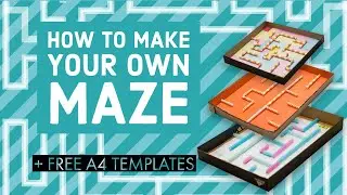 How to make a maze game yourself - DYI - Easy paper Craft