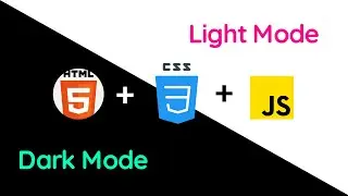 Dark-Light Mode Switch in HTML + CSS + JS | Simple switch between dark and light mode