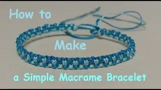How to Make a Simple Two Tone Friendship Bracelet