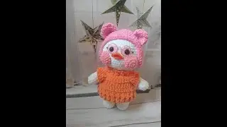 Плюшевая уточка Лалафанфан! Плюшевый свитерок и шапочка с ушками! Часть 6.