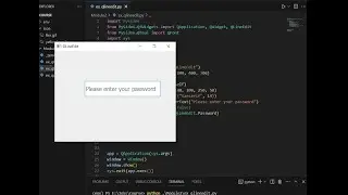 Pyside6 Tutorial: QLineEdit Password #python #pyside6 #coding