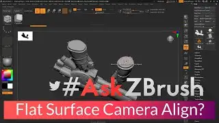 #AskZBrush - Is it possible to align the camera to a flat surface on my model?