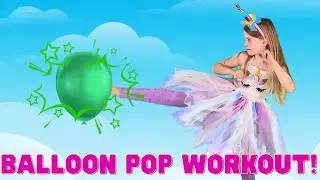 🎈Princess Balloon Pop🎈 Kids Exercise Brain Break!