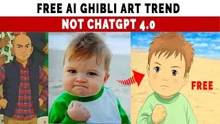 How To Make Studio Ghibli Style Image FREE ..  free Ghibli Chatgpt 4.O Image free