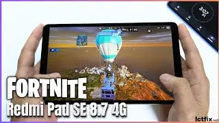 Redmi Pad SE 8.7 4G Fortnite Mobile Gaming test | Helio G85, 90Hz Display