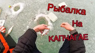 ЗИМНИЯ РЫБАЛКА НА КАПЧАГАЕ , РЫБАЛКА НА ВОБЛУ ПЕРВЫЙ ЛЁД