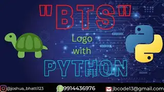 BTS logo with PYTHON 🥰 || Joshua ||