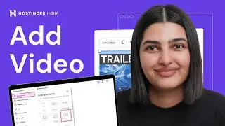 How To Add Videos To Your Website Using Hostinger Website Builder | BLACK FRIDAY DEAL