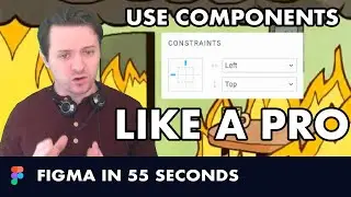 Figma in 55 Seconds: Components Constraints, Figma Tutorial