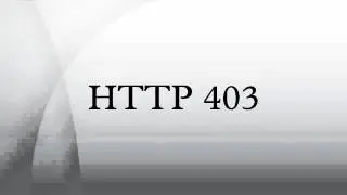 HTTP 403