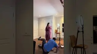 Supportive Husband Holds Nothing Back to Help Wife With Lip-Sync Challenge