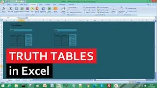 How to Calculate Truth Tables in Excel