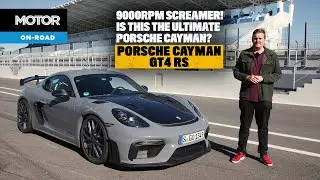2022 Porsche Cayman GT4 RS review - 9000rpm track monster tested! | MOTOR