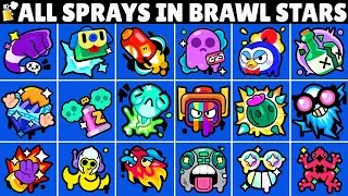All Sprays In Brawl Stars | Gus, Maisie & More