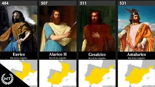 All rulers of the Visigothic kingdom (410 - 711)