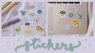 DIY stickers using butter paper and tape only!