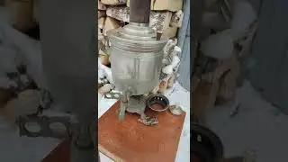 С праздником 23 февраля, жарим колбаски гриль и чай из самовара.