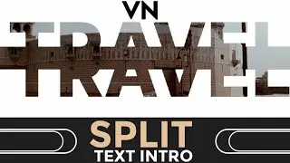 How to make Split Text Intro using Vn App || Vn Video Editor || Tutorial