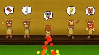 Новые АНИМАЦИИ и ЭМОЦИИ МИШКИ в Супер Беар Адвенчер | Super Bear Adventure new animations-emoji