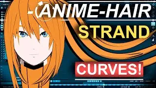 3D Anime - Hair Strand Curve PRESETS!!