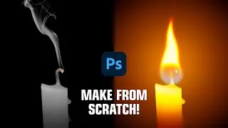 Make from scratch! The effect of the candle fire in Photoshop 2023