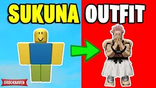 How to make SUKUNA in Brookhaven RP Codes/ID Jujutsu Kaisen (2024)