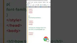 how to change font-family in HTML using #css