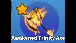 Roblox blade ball Awakened Trinity Axe showcase!
