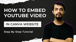 How to embed Youtube Video or TikTok Video in Canva Website