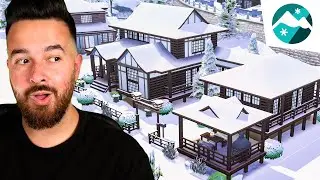 My favourite lot I built for The Sims 4 Snowy Escape!