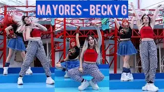 MAYORES 🔥BECKY G🔥 en vivo TUTORIAL DE BAILE 💃