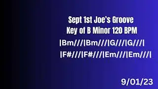 Sept 1st 23 Dark Pop Groove Backing Track Preview | Doc Approved Backing Tracks