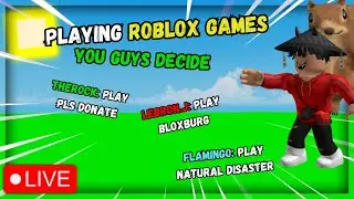 Playing Roblox games - You guys choose (ft Cousin) 🔴LIVE