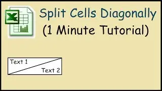 How to diagonally split a cell in Excel