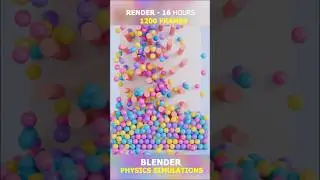 Blender Physics Simulation | Blender Tutorial Vfx #blender #blender3d