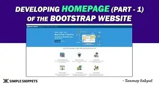 Developing Home Page of the Bootstrap website (Part 1) | Tutorial - 10