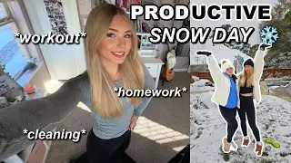 productive snow day morning routine with UREVO