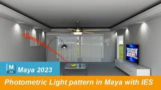 How to Create Photometric Light Patterns in Maya 2023 |  IES File