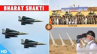 Bharat Shakti 2024 : PM Modi Witness Indigenous Weapons Firepower