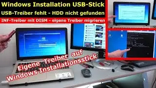 Windows bootfähiger Stick - USB3.0 Treiber einfügen | integrieren - Treiber fehlt - [4K Video]
