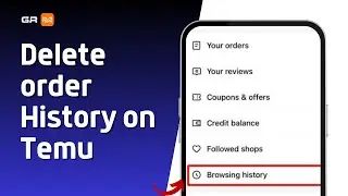 How To Delete order History on Temu