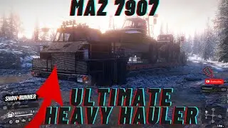 SnowRunner Mod Review | MAZ 7907 - THE ULTIMATE HEAVY HAULER IN SNOWRUNNER! (MUST HAVE MOD!)