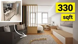 ARCHITECT REDESIGNS - A Tiny NYC Studio Apartment For a Family of 3 - 30.7sqm/330sqft