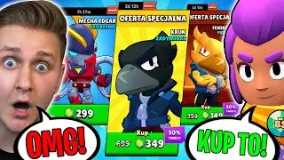 🔥KUPIŁEM BSKID TO w BRAWL STARS! *LEGENDA KRUK 349 GEMÓW czy MECHA EDGAR?* - WYBIERAŁ W CIEMNO!