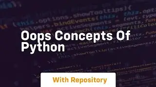 oops concepts of python