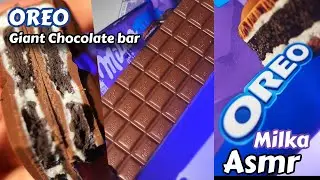 ASMR Milka - Oreo Giant chocolate bar #unpacking